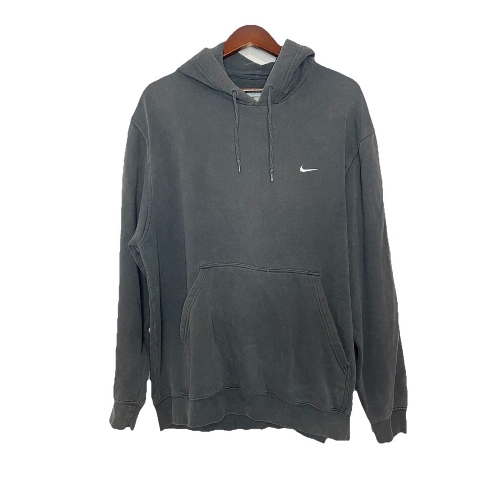 Nike Men's XL Faded Black Hoodie Pullover Embroidered Logo